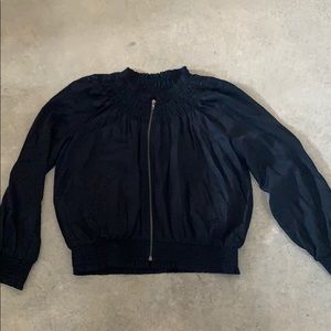 Love stitch embroidered back bomber jacket size M